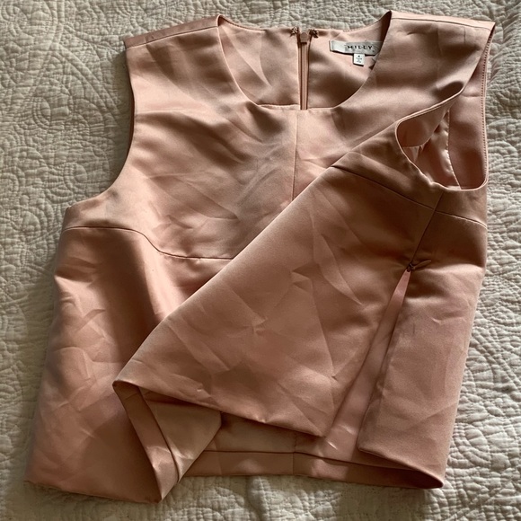 Milly Duchess Satin Top - Picture 3 of 5